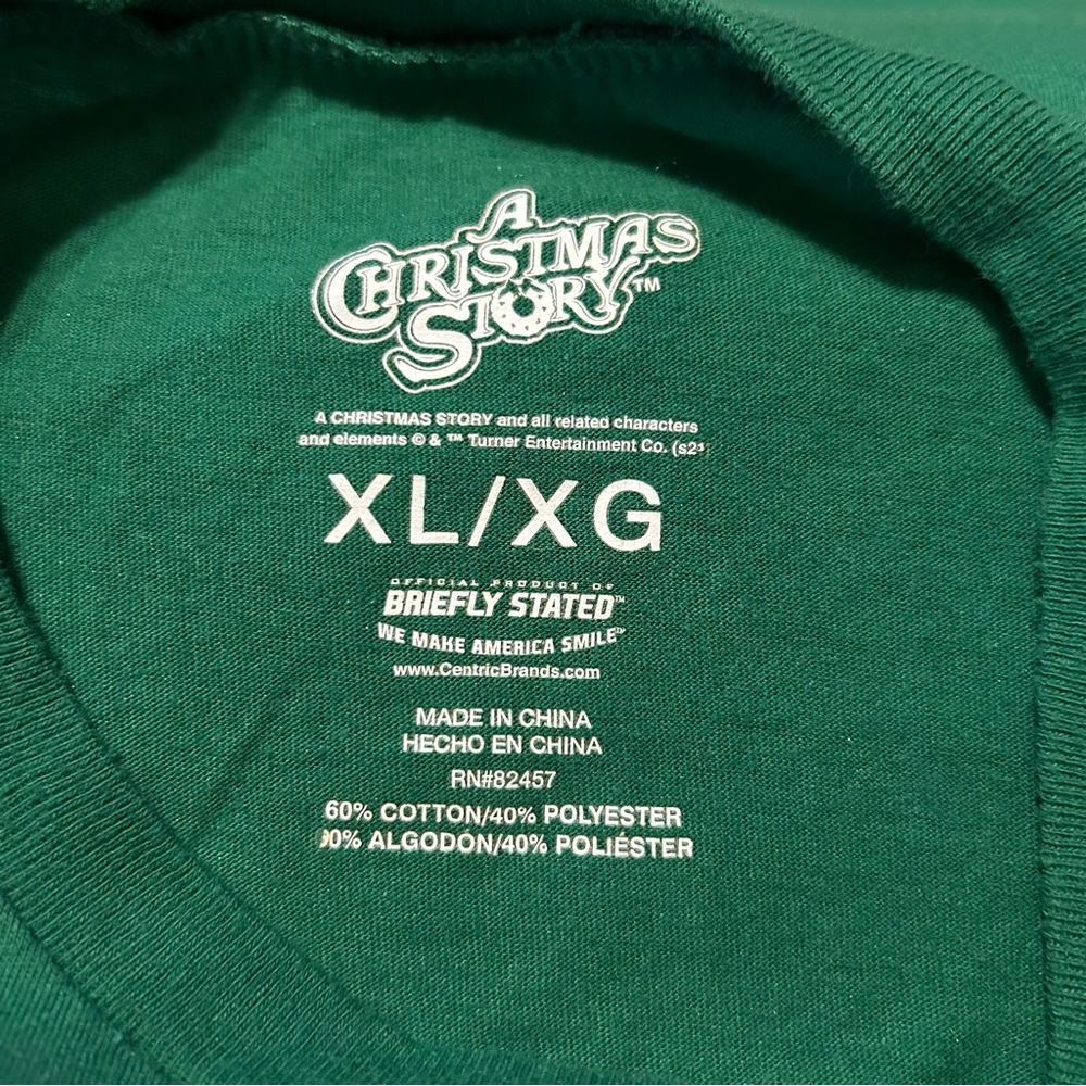 A Christmas Story‎ Ralphie Tee Shirt XL Broken Glasses Short Sleeve - Picture 7 of 7